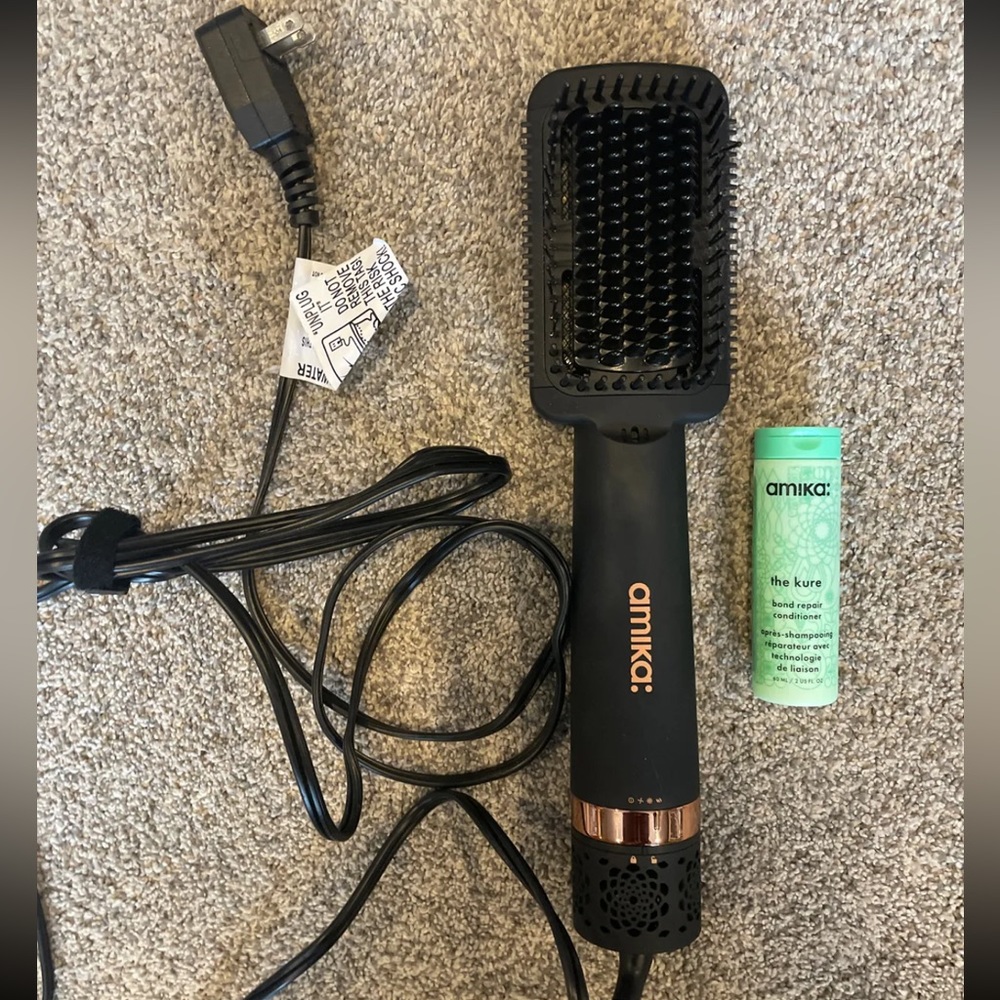 Amika Double Agent 2-in-1 Air Blow Dryer & Straightening Brush